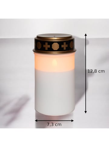 Novaliv Novaliv LED Grablichter mit Batterie und Timer 6/18 weiß 10 Stück LED in Weiß