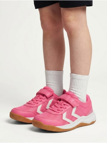 Hummel Klettverschluss Hallenschuh Multiplay Flex Innenbereich Kinder in FANDANGO PINK