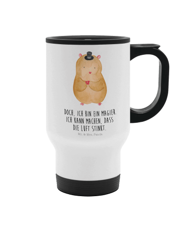 Mr. & Mrs. Panda thermosbecher Hamster Hut mit Spruch in Weiß