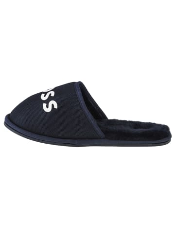 BOSS BOSS Logo Slippers in Dunkelblau