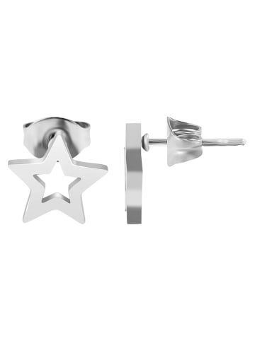 Adeliás Damen Ohrringe – Ohrstecker aus Edelstahl in silber