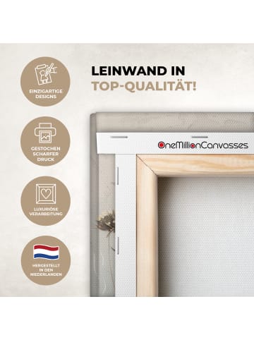 OnlyWow Leinwand Bilder Blumenfeld