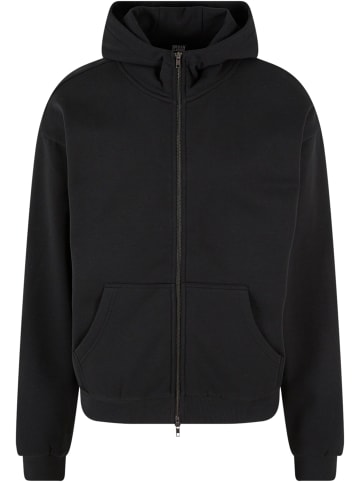 Urban Classics Zip-Kapuzenpullover in schwarz