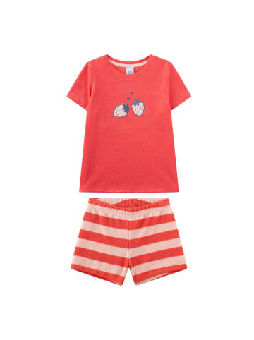 Sanetta Pyjama in Orange/Beige