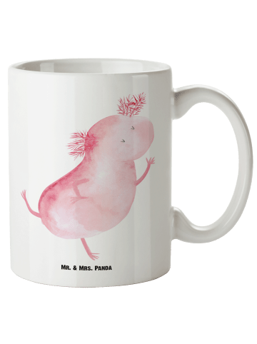 Mr. & Mrs. Panda Kaffeetasse Axolotl Tanzen ohne Spruch in Weiß