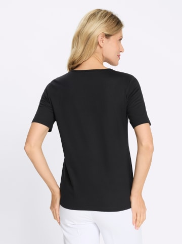 Sieh an! Rundhalsshirt in schwarz