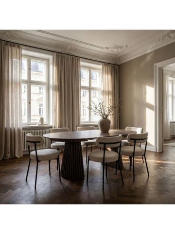 ebuy24 Essgruppe Tokyo 7-teilig Smoked 120 x 120 cm
