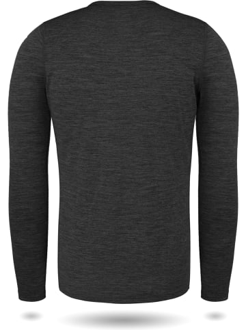Normani Outdoor Sports Normani Outdoor Sports Herren Merino Langarm Melbourne in Anthrazit