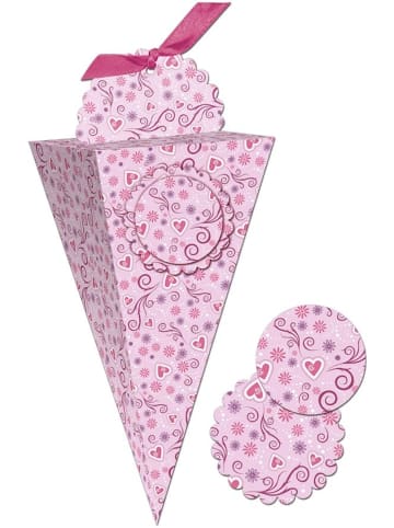 Buntpapierfabrik Ludwig Bähr Geschenkbox Chiara 7,5x20x7,5cm Packung mit 5 Stück Motiv: 05