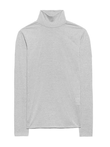 Herrlicher TINKER JERSEY GLITTER Rollkragenshirt in Silber