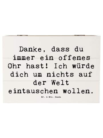 Mr. & Mrs. Panda Aufbewahrungsbox Spruch Freund fürs Leben mit S... in Weiß