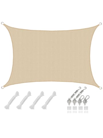 AMANKA Sonnensegel Namib 300 x 500 cm in beige