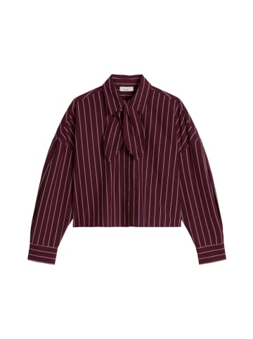 Marc O'Polo DENIM Gestreifte Schluppen-Bluse regular in Dark Red