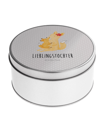 Mr. & Mrs. Panda Aufbewahrungsbox Fuchs Mama mit Spruch in Grau Pastell