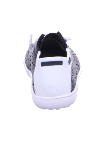 rieker Slip-On-Sneaker in pazifik/weiss