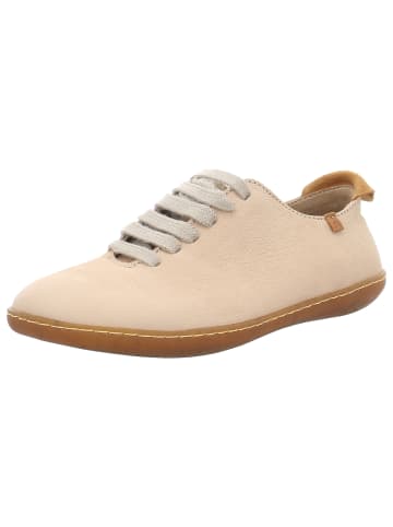 El Naturalista Sportlicher Schnürschuh in beige