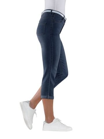 Sieh an! Capri-Jeans in blue-stone-washed