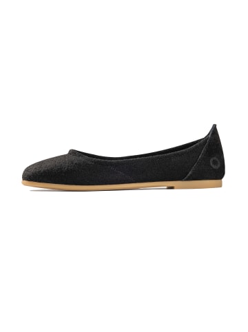 Baabuk Ballerinas Wool Blacky in schwarz