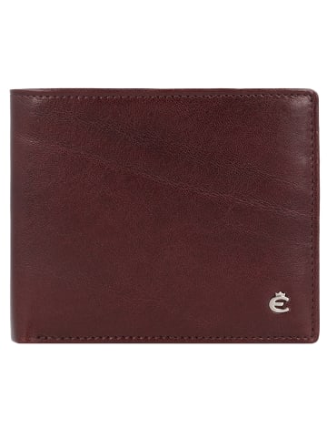 Esquire Toscana Geldbörse RFID Schutz Leder 10.5 cm in coffee