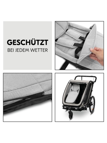 Hauck 3in1 Fahrradanhänger Sparset Bike N Walk in green
