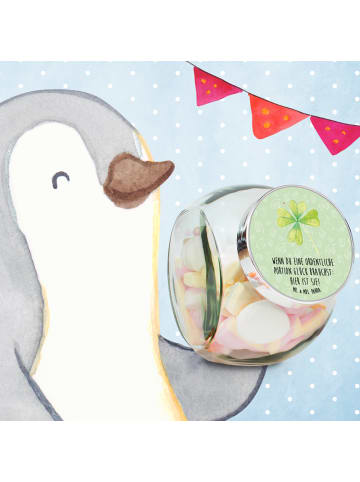 Mr. & Mrs. Panda gewürzglas Blume Kleeblatt mit Spruch in Blattgrün