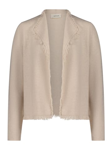 CARTOON Strick-Cardigan mit Fransen in Beige