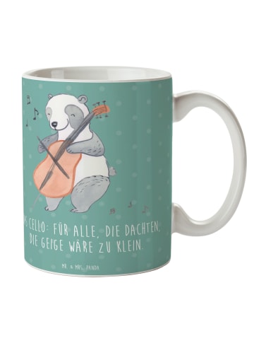 Mr. & Mrs. Panda Trinkbecher Zeichenllo Magie mit Spruch in Meeresbrise