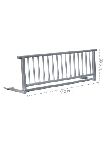 Kinderhaus Blaubär Bettschutzgitter Sören 110 x 35 cm TOP in Grau