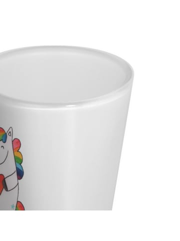 Mr. & Mrs. Panda Schnapsglas Einhorn Herz ohne Spruch in Transparent