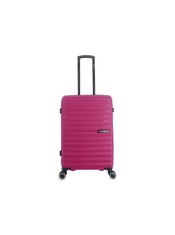 Saxoline Fiesta Trolley TSA Zahlenschloss Spinner 65 cm in fuchsia