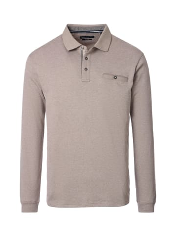 CASAMODA Polo-Shirt Langarm in Beige