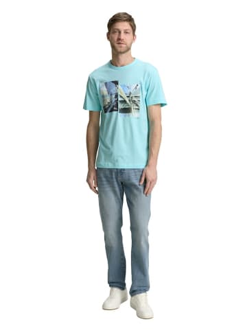 Tom Tailor Rundhals T-Shirt für Herren in trkis