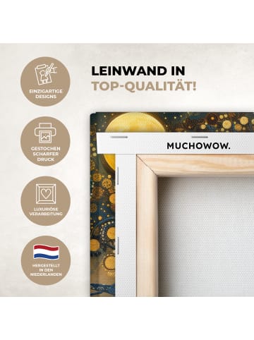 MuchoWow Leinwand bilder Vollmond (BxH)