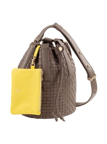 DuDu Filicudi M. Beuteltasche Leder 19 cm in taupe