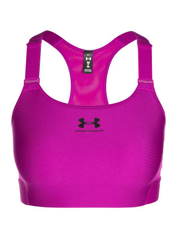 Under Armour Sport-BH High in magenta / schwarz