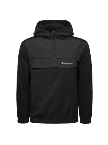 Champion Kapuzenpullover Hooded Half Zip in schwarz