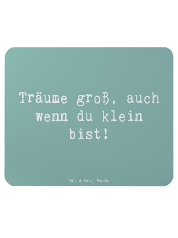 Mr. & Mrs. Panda Mouse Pad Spruch Alleine schlafen lernen mit Sp... in Meeresbrise