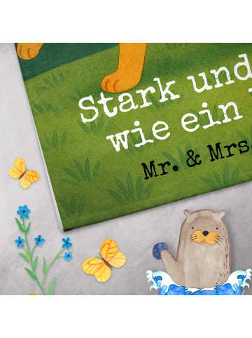 Mr. & Mrs. Panda Gästehandtücher Sternzeichen Löwe Design mit Sp... in Weiß