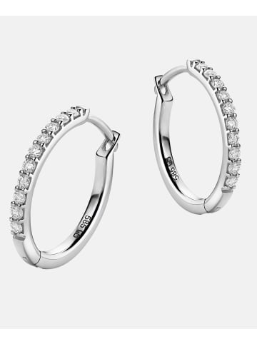 Diamant L'éternel Ohrringe aus 585 Weißgold mit 0.19 Karat Diamant