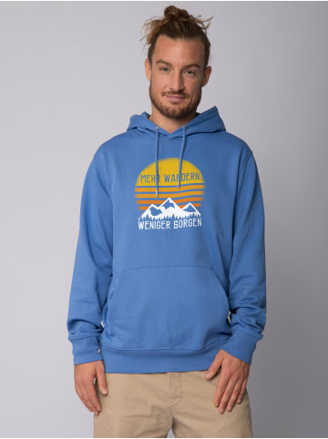wat? Apparel Sweatshirt Mehr Wandern in Bright Blue