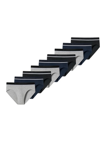 Schiesser Rio Slip / Unterhose 95/5 Organic Cotton in Grau / Blau / Schwarz
