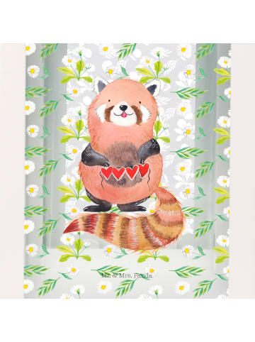 Mr. & Mrs. Panda Kerzenständer Roter Panda ohne Spruch in Transparent