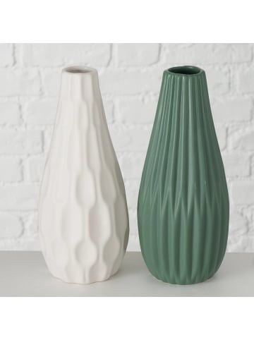 Boltze Deko-Vase in weiß