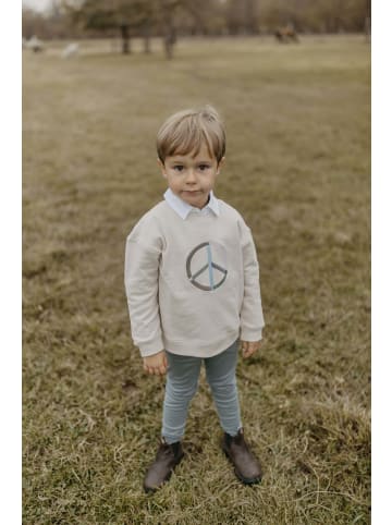 leevje Unisex Oversized Sweatshirt peace' in cappuccino