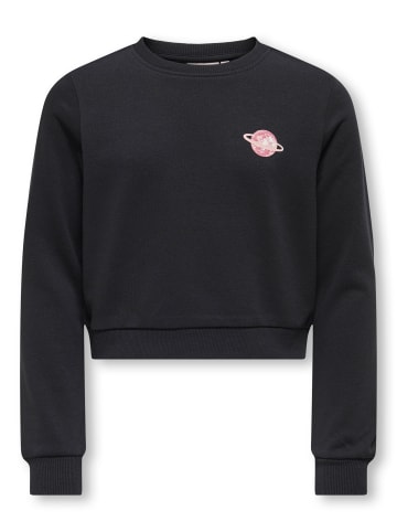 KIDS ONLY Sweatshirt KOGRITA L/S SHORT O-NECK BRU BF SWT in black