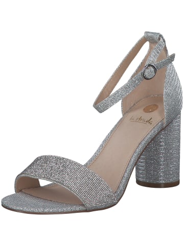 La Strada Pumps in silver-glitter-stones