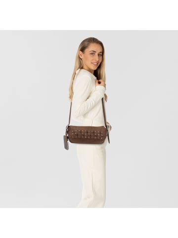 Desigual New Patch Schultertasche 31 cm in braun