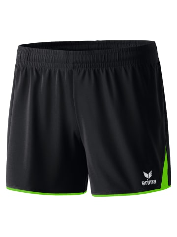 erima Damen Classic 5-C Shorts in schwarz/green