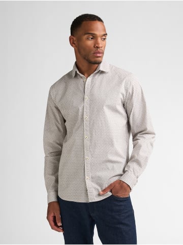 Petrol Industries Slim-Fit-Hemd mit feinem Muster steelworks in Braun