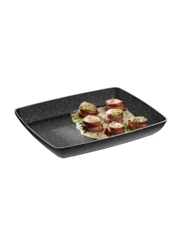 APS GN 1/2 Schale FROSTFIRE in schwarz - 32,5 x 26,5 cm, H: 4,5 cm 2,4 Liter